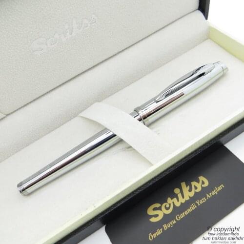 Scrikss 39 Bright Chrome Roller Pen | Scrikss Pen | İsme Special Pen | Gift Pen