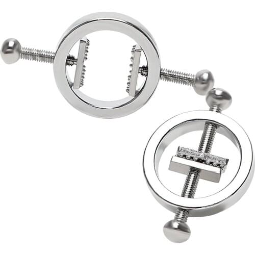 1 Pair Nipple Clamps Erotic Breast Clips Nipple Stimulator Sex Toys for Couple Slave Restraints Adult Games