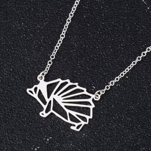 1pc Charm Necklace Fashion Cute Hedgehog Decor Creative Pendant Necklace All-match Dainty Jewelry Necklace Clothing Accessories