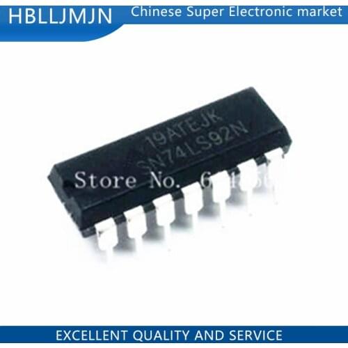 10PCS 74LS92 SN74LS92N HD74LS92P DIP-14