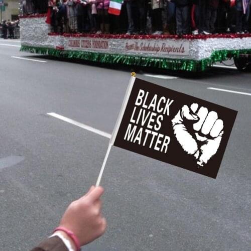 10PCS/set I CAN'T BREATHE Flag BLACK LIVES MATTER Flag Banner For Outdoors