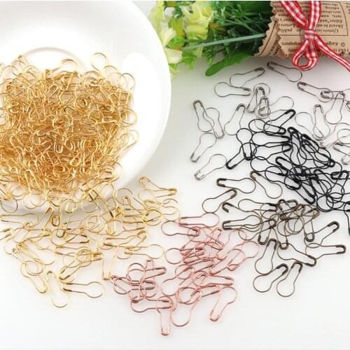 100pcs 22x10mm Bronze Black Metal Gourd Pin Bulb Pin Safety Pins Calabash Pin Bead Needle Pins for DIY Jewelry Making