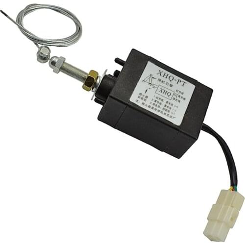 12V24V Diesel Engine Electronic Flameout Control Oil Shutdown Vehicle Marine Generator Solenoid Valve XHQ-PT