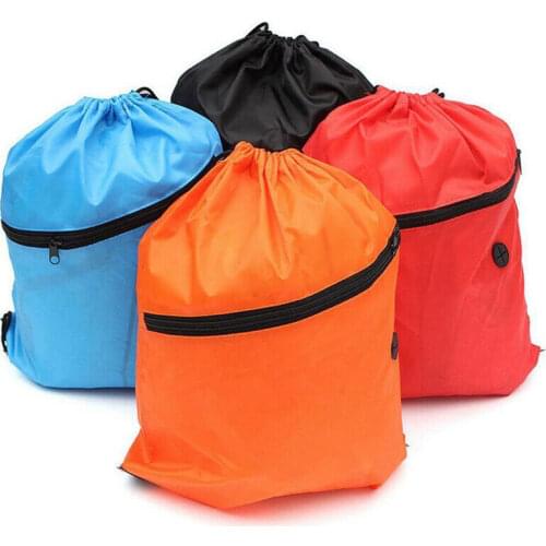 2019 Women Waterproof Drawstring Bag Solid Casual Backapack Camping Lightweight Sport Gym Bag Men Outdoor Backpack