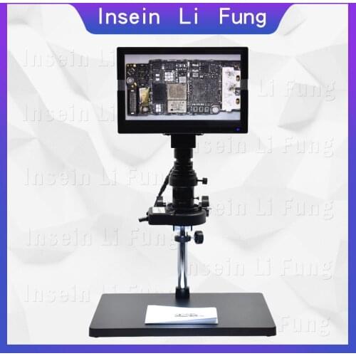 38MP HDMI USB 10.1-inch IPS Monitor Integrated Video Microscope Industrial Inspection Magnifier Glass Mobile Phone PCB Repair