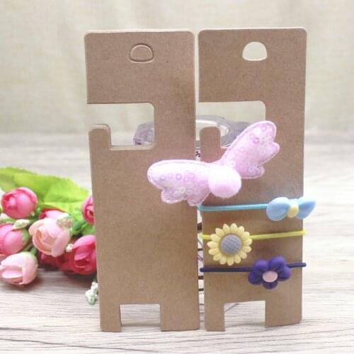 50Pcs kraft hair clip package card flower style more pcs hair ornaments display tag card jewelry accessoreis display card