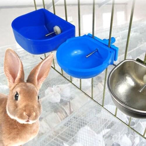 Rabbit Automatic Drinker Water Feeder Bowl StainlessSteel Plastic Accessories