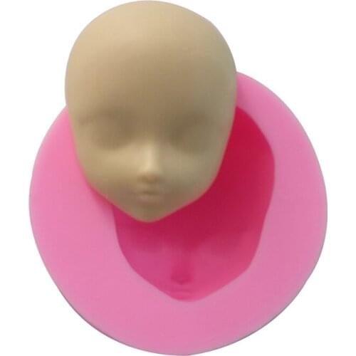 Free shipping Hot woman face cooking tools wedding decoration Silicone Mould baking Fondant Sugar Craft DIY Cake candy