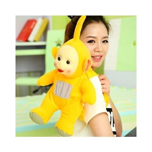 45cm Adult Teletubbies Disco Dancing Backpack Bag Children Present Social Teletubbies School Bag Boy Girl 3D Plush Doll Toy
