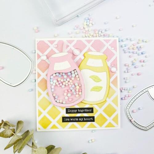 YIXUAN Happy Water Metal Cutting Dies DIY Scrapbooking Dies Photo Album Decor Embossing Paper Cards Diary 2022 New Year Gifts