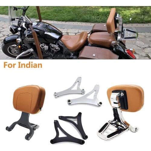 Motorcycle Backrest & Mount Kits Multi-Purpose Driver Passenger Backrest For Indian Scout Chief Vintage 2014-2020