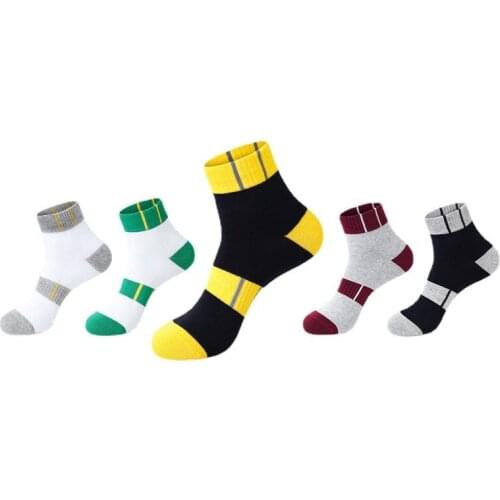 5 Pairs Bike Running Football Sport Socks Compression Quick-Drying Breathable Deodorant Outdoor Basketball Cycling Travel Socks