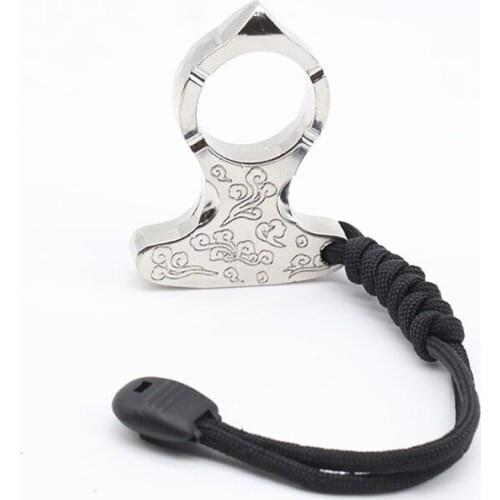Survival safety tool bottle Opener Outdoor shackle to survive paracord keychain pendant brass personality with window breaker