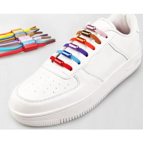 1Pair No Tie Shoelaces Flat Elastic Shoe Laces For Kids adults Sneakers Shoelace Quick and easy Lazy Shoe Laces Strings