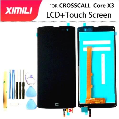 Tested Well 100% Original For CROSSCALL Core X3 LCD Display With Touch Screen Digitizer Assembly Replacement With Tools