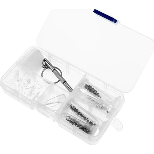 Sun Glasses Eyeglasses Optical Repair Tool Screws Screwdriver Nut Nose Pad Set