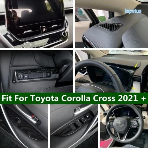 Glass Lift / Head Lamp / Steering Wheel / Door Wrist / Gear Shift Handball Cover Trim Accessories For Toyota Corolla Cross 2021