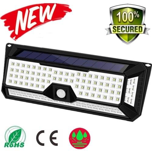 180/136 LED Garden Solar LED Lights 1500LM Outdoor Solar Lamp Motion Sensor 320 Degree Waterproof IP65 Solar Security Light
