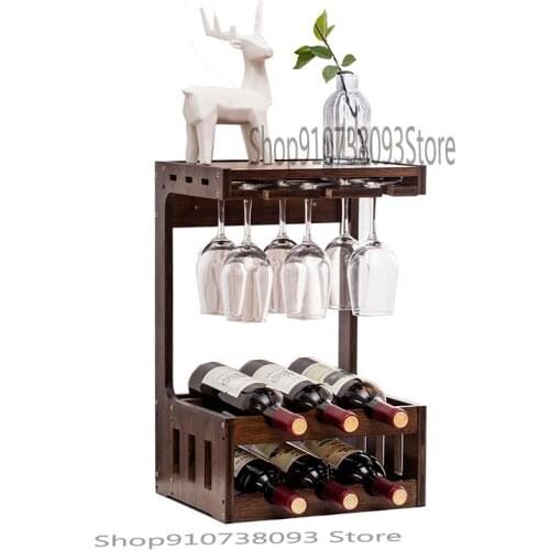 Wine Rack Creative Non Solid Wood Wine Rack Household Wall Hanging Wine Glass Rack Hanging Storage Rack Bar Can Hang Wine Glass