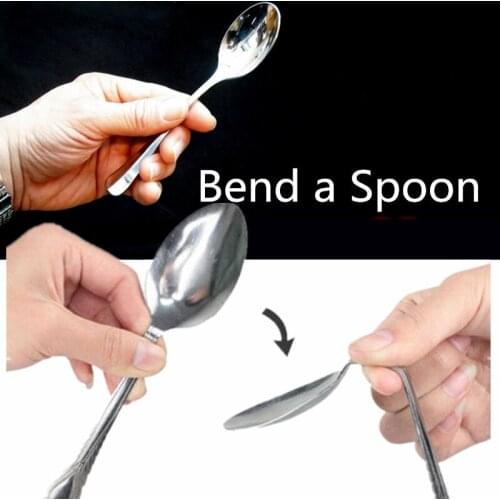 Easy Show Magical Magic Trick Mind Control Bending Spoon Telepathy Close Shot Magic Funny Party Puzzle Toy Gifts for children