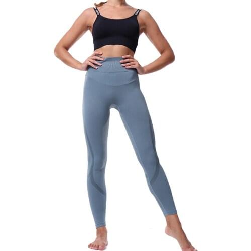 Women Gym Yoga Seamless Pants Sports Clothes Stretchy High Waist Athletic Exercise Fitness Leggings Activewear Pants