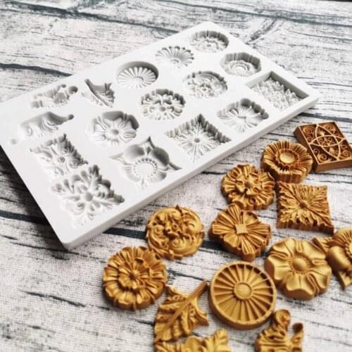 Wholesale 10 pcs Silicone Mold Flowers Sugarcraft Cupcake Chocolate Baking Mold Fondant Cake Decorating Tools