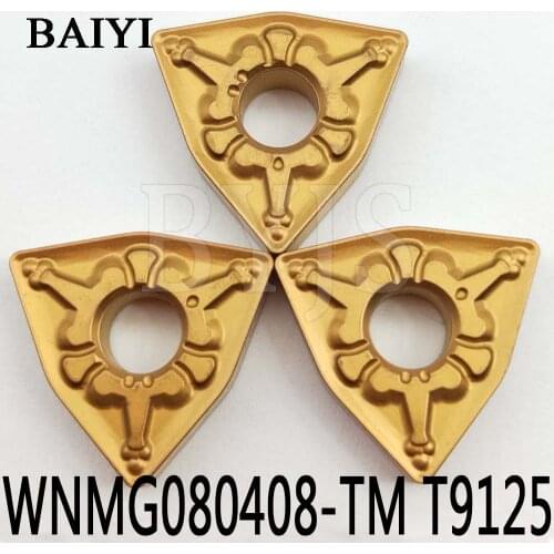 10pcs WNMG080408 TM T9125 Tungaloy turning inserts Tungaloy blades for steel tips for MWLNR / WWLNR / DWLNR