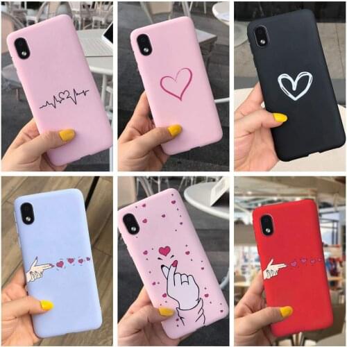 5.3" For Samsung A01 Core Case Silicone Soft Lovely Heart Phone Cover for Samsung Galaxy A01 Core Bumper A01 Core SM-A013F Funda