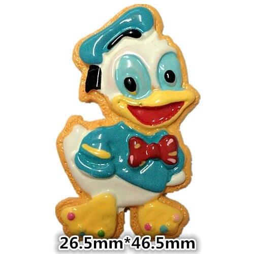 5pcs/lot New Arrival Wholesale Duck Resin Flat back Cabochons for Hair Bow Center 26*46mm