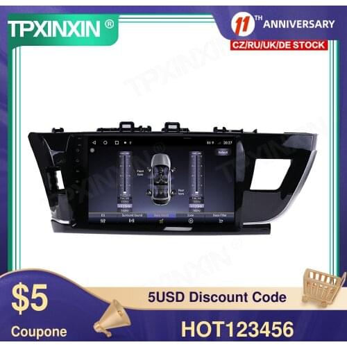 4G+64GB Android 10.0 For Toyota Corolla 2010-2017 Car Multimedia Player GPS Navigation Headunit Radio Audio Stereo Tape Recorder