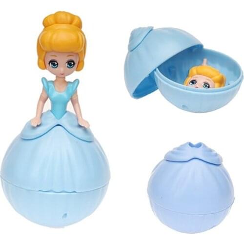 Qian Xi Er Princess Toy Children Plastic Splicing Assembling Building Block Creative Doll Ball Blind Box Capsule Toys Girls Gift