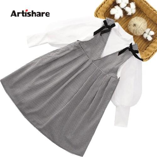 Kids Clothes Blouse + Dress Girl Clothes 2021 New Girls Sets Spring Autumn Childrens Clothes Girl