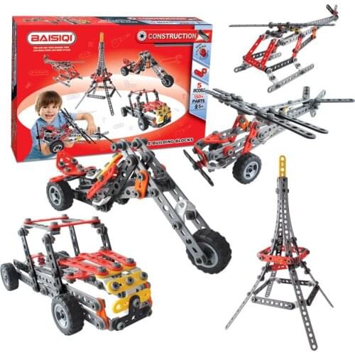 Children DIY Intellectual Desktop Concept Assembly Building Block and Parent-Child Interactive Screw Assembly Toy Model Gift