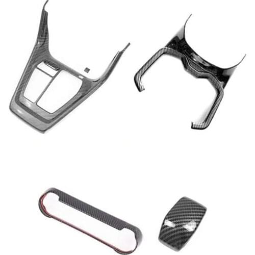 For 2019 - 2021 Toyota RAV4 Center Console Gear Shift Panel, Front Air Conditioner AC Outlet Vent Cover, Cup Holder Trim