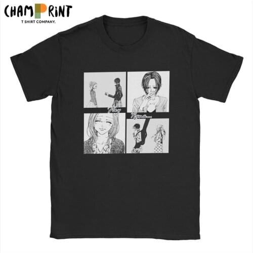 Men Hey Nana Komatsu Osaki Manga T Shirts Cotton Clothing Vintage Short Sleeve Round Neck Tees 4XL 5XL T-Shirt