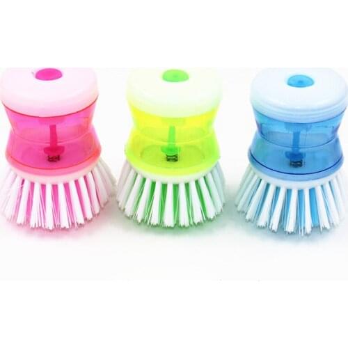 Hydraulic Plastic washing brush pot multicolor kitchen gadgets Wash Tool Pan Dish Bowl Palm Brush Scrubber Cleaning Articles