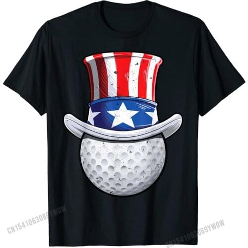 Golf Uncle Sam T shirt 4th of July Kids Boys American Flag Top T-shirts Tops T Shirt Slim Fit Cotton Group Fitness Tight Men