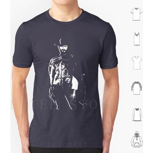 Clint Eastwood T Shirt Print Cotton Ralphyboy Clint Eastwood Western Cool Spaghetti Vector Fistful Of Dollars Clint Eastwood