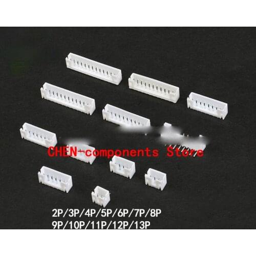 50pcs PH2.0 curved needle socket with 2.0MM spacing connector 2P/3/4/5/6/7/8/9--13P