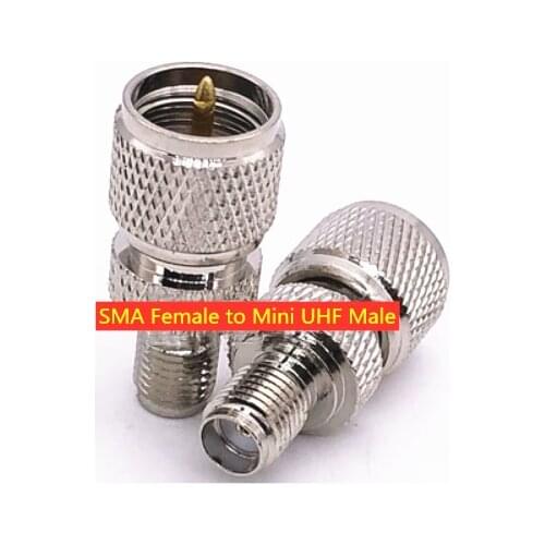 SMA Female To mini UHF Male Coaxial RF Adapter Connectors