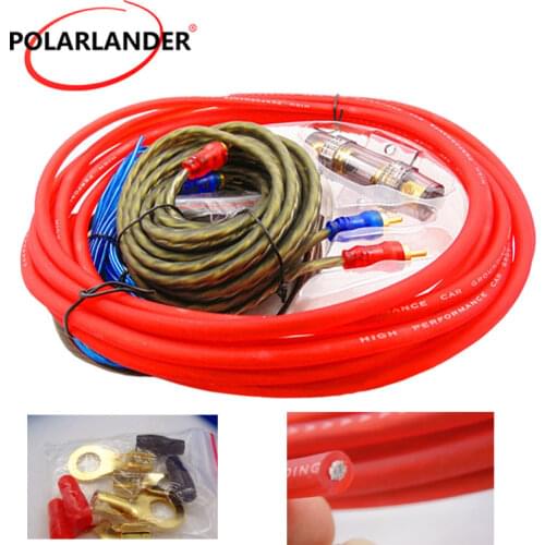 Car Audio Speakers Wiring Kits Cable 1500W AMP Fuse Holder 60A Amplifier Subwoofer Speaker Installation 8GA Copper Clad Aluminum