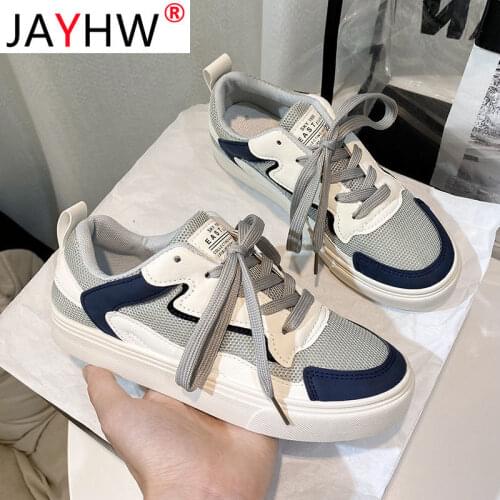 JAYHW Women Breathable Casual Shoes Trainers Personality Designer Sport Shoes Chaussures Femme Espadrilles Platform Sneakers