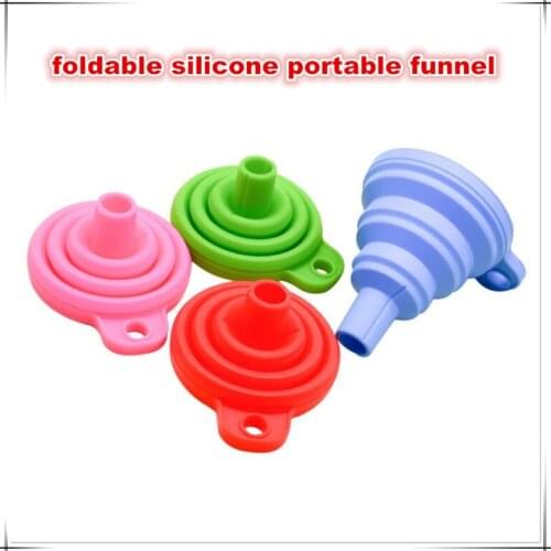 Six-color collapsible silicone portable funnel diamond painting accessories bead container diamond embroidery kitchen environmen