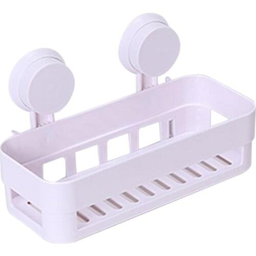 Powerful Suction Cup Bathroom Rack, Wall Hanging Bathroom Corner Rack, Bathroom Rack, Basket