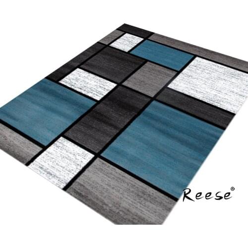 New Model Room Rug Colored Geometric Carpet For Living Room Customizable Size Anti-slip Easy-to-clean And Store Floor Protection