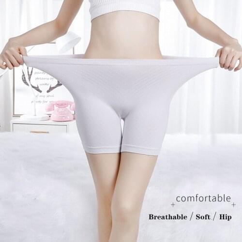 2020 Autumn thick warm plus size safety pants fashion cotton seamless flat feet quarter pants comfortable double bottom boxer