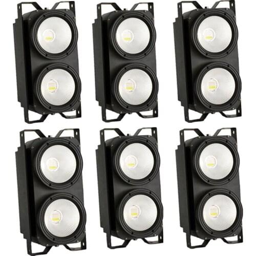 LED COB 2eyes 2x100W Blinder Lighting DMX Stage Lighting Effect DMX Controller Club Show Night DJ Disco,WAYUEVENT Stage Lighting