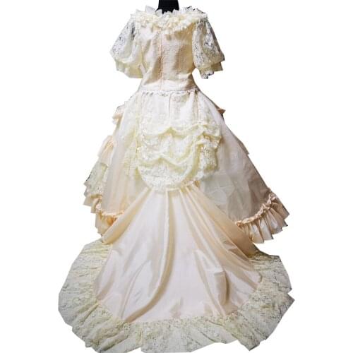 2020 New victorian Halloween Cosplay dress Colonial Georgian Renaissance Gothic Historical dress D-519