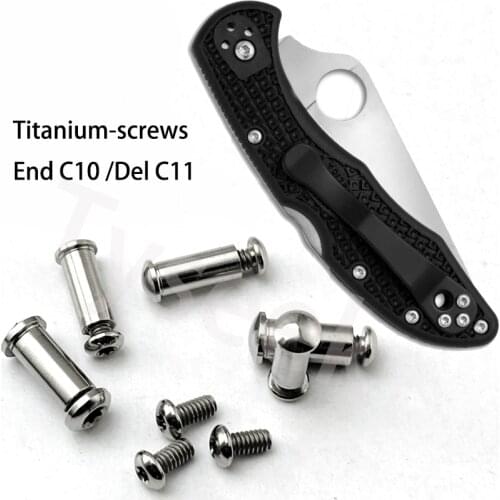 Full Set Titanium Alloy Spindle Screw for C10/C11 Handle Fixing Screw Back Clip Screws