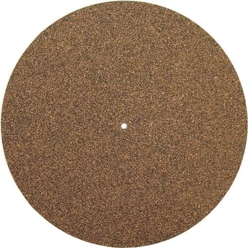 Cork & Rubber Turntable Platter Mat LP Slip Mat Audiophile 3mm Anti-Static Slipmat for LP Vinyl Record